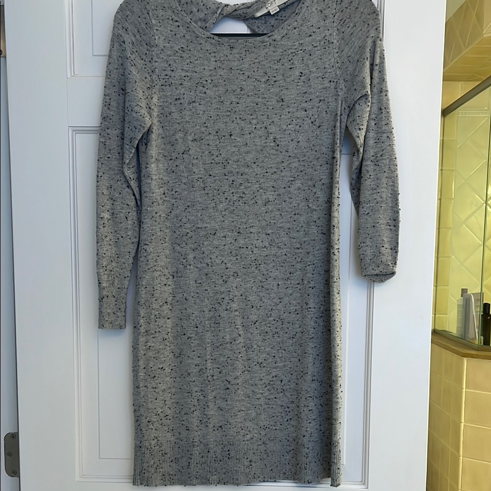LOFT Gray Knit Dress
